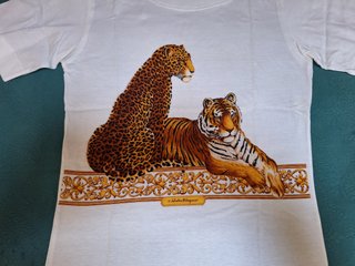 Maglietta Ferragamo Donna Anni '80 Tigre Leopardo