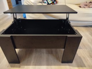 Conjunto Mesa extensible+aux. abatible+mueble tv