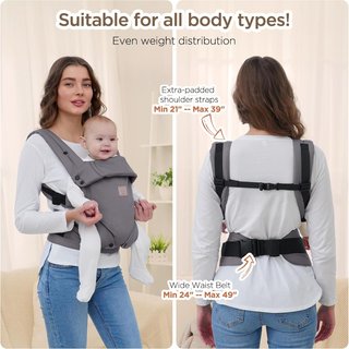 Mochila portabebés GAGAKU Gris - Nueva -