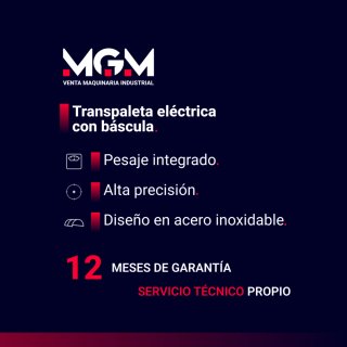 Transpaleta Eléctrica con Báscula