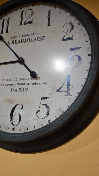 Reloj de Pared La Beaujolaise Estilo Vintage