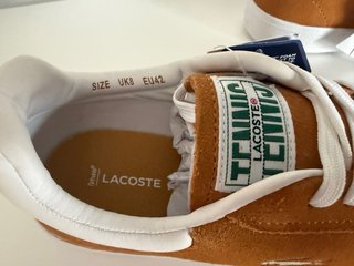 Zapatillas Lacoste Hombre Talla 42 marron/mostaza