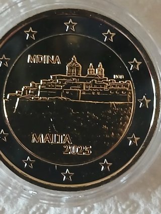 Malta 2025 Mdina Moneda Conmemorativa