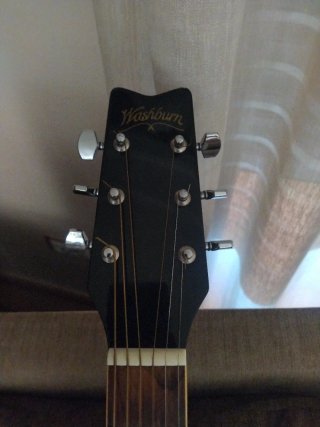Guitarra Acústica Negra