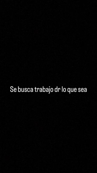 Se busca trabajo