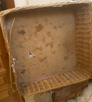 Cesto de mimbre para restaurar
