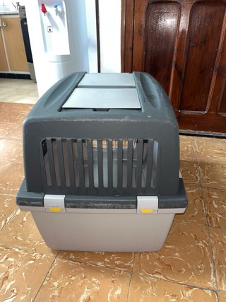 Jaula Transportin Perro Gato Beige Gris