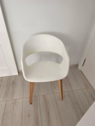 4 Sillas Comedor Madera Blancas
