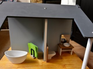 Casa de muñecas de madera