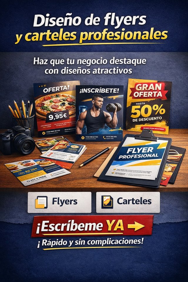 Diseños que venden | Flyers y carteles que llaman