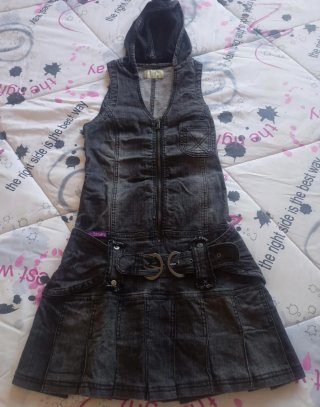 Vestido vaquero Koroshi con capucha Talla S