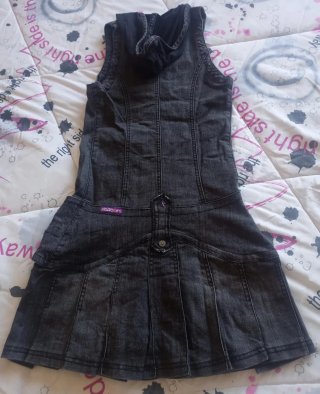 Vestido vaquero Koroshi con capucha Talla S