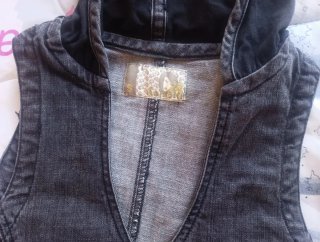 Vestido vaquero Koroshi con capucha Talla S