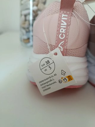 Zapatillas deportivas Crivit rosas y blancas