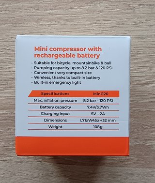 Mini compresor aire SPINDER Mini120