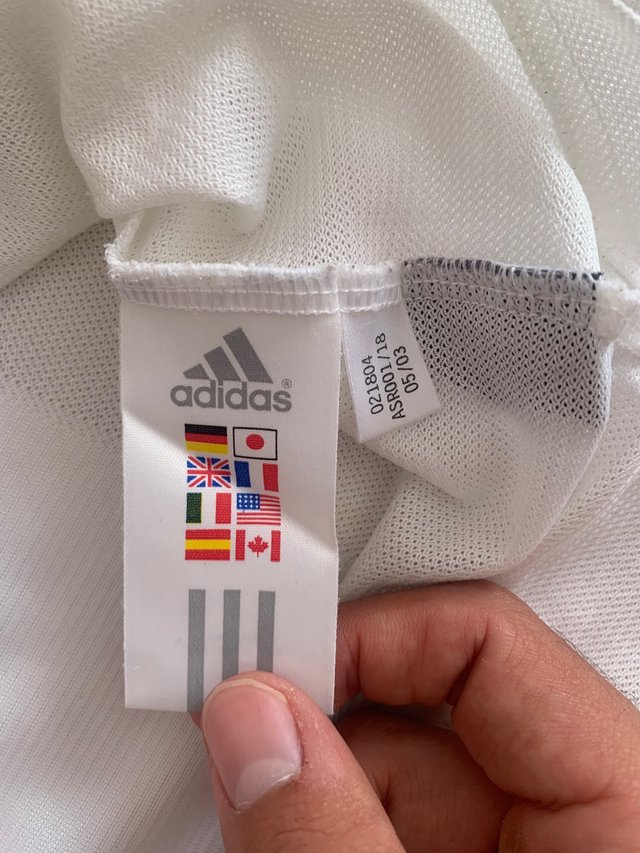 Camiseta Real Madrid 2003/04 Local Adidas Talla M