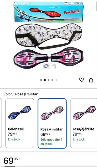 FunTomia Waveboard monopatín con Ruedas Mach1