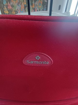 Maleta Grande Samsonite Vintage Roja 2 Ruedas