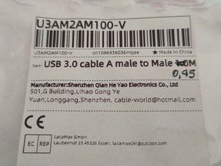 3 Cavi USB 3.0 0,45M