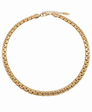 Collar Acero Inox Baño Oro 18k