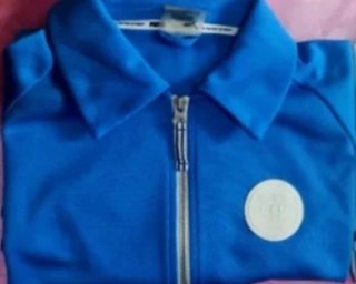 Polo Puma S Azul con Círculo Blanco
