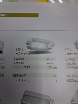 Piscina de fibra MP1 - Casco
