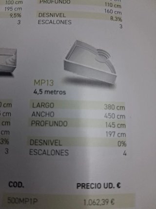 Piscina de fibra MP1 - Casco