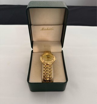 Reloj Michele 300 Bañado en Oro Original