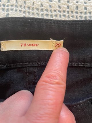 Levi's Skinny Negro Mujer