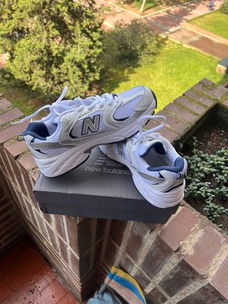 New Balance 530 Blanco Azul Marino Plata