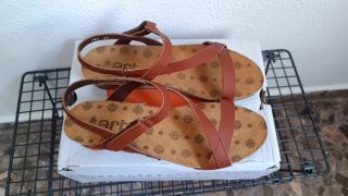 Sandalias THE ART COMPANY sin estrenar, camel,