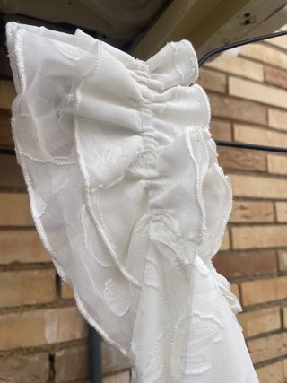 Vestido blanco boho talla única