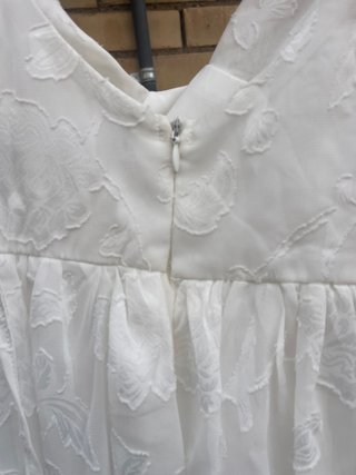 Vestido blanco boho talla única