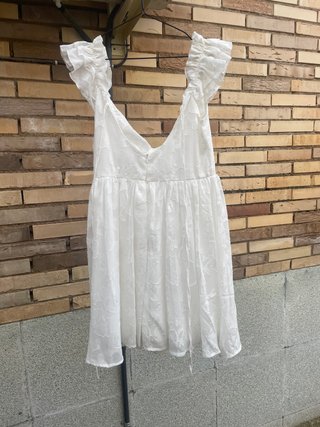 Vestido blanco boho talla única