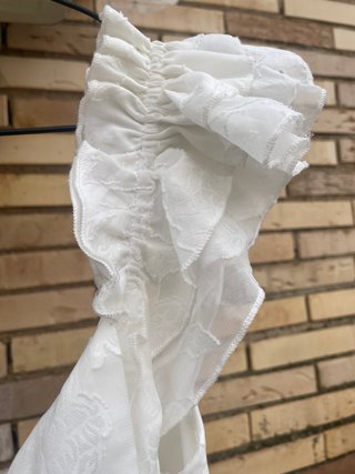 Vestido blanco boho talla única