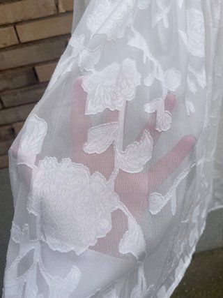 Vestido blanco boho talla única
