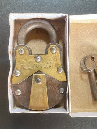 Candado Antiguo Wattan IND N.585 con Llaves