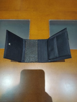 Cartera Adolfo Domínguez Negra/Gris Nueva