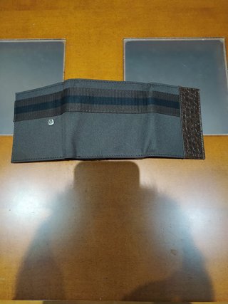 Cartera Adolfo Domínguez Negra/Gris Nueva