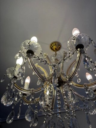 Lámpara araña cristal estilo bohemia