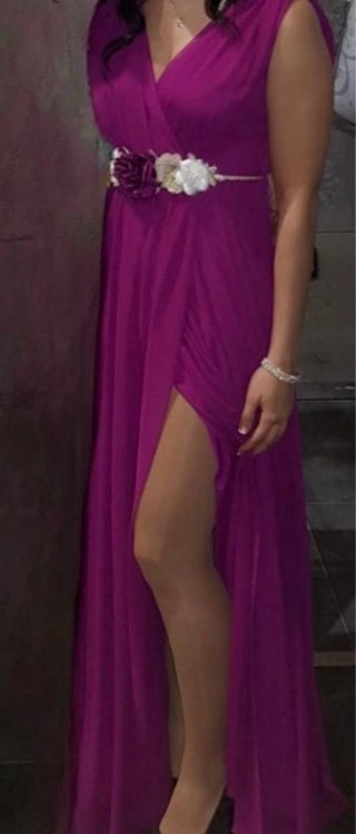Vestido de fiesta morado