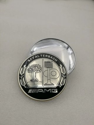 EMBLEMA LOGO CAPOT MERCEDES AMG AFFALTERBACH PLAT