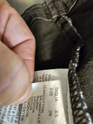 Giubbetto jeans nero my-d