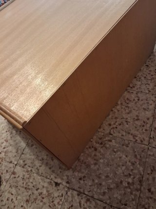 Armario maletero ratán y madera