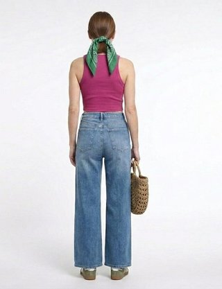 Crop top rosa punto Zara
