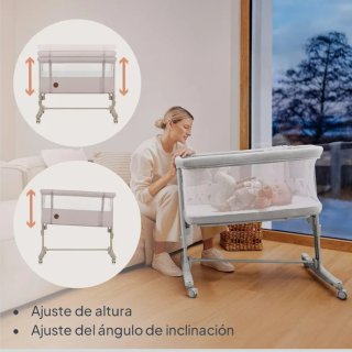 lionelo Aurora Cuna de colecho Mecedora 3 en 1
