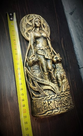 Statua Freya Norrena Vichinga Nordica Scultura