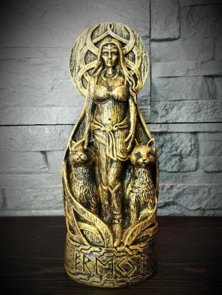 Statua Freya Norrena Vichinga Nordica Scultura