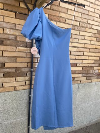 Vestido invitada NUEVO Elsa Puche azul baby Blue