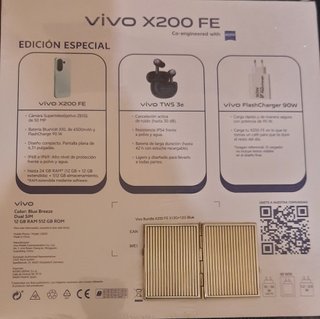 Smartphone IA Vivo X200 FE 512GB Azul Edición Espe